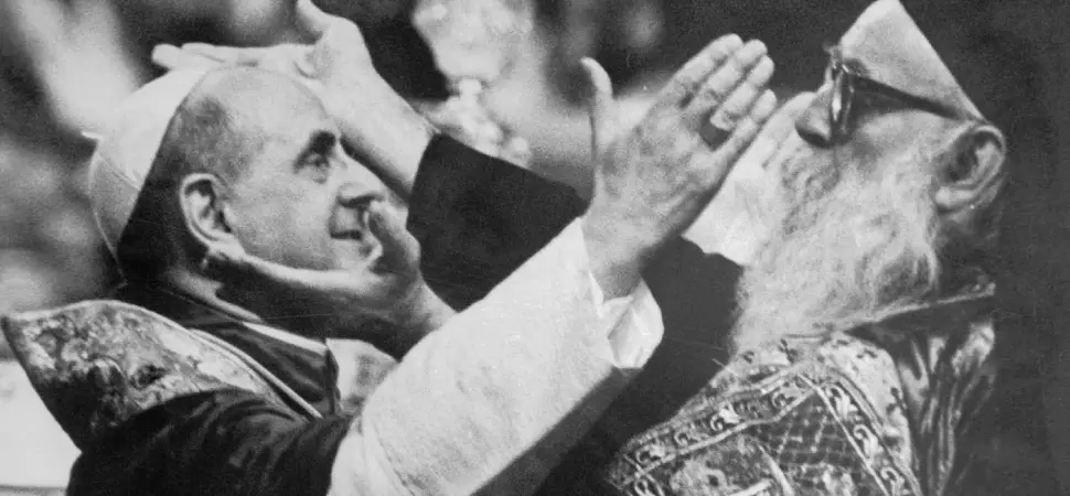 Pope Paul VI with Athenagoras